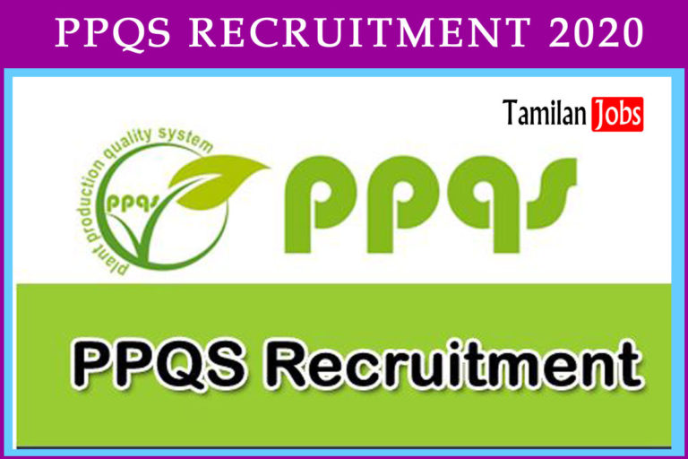 PPQS Recruitment 2020