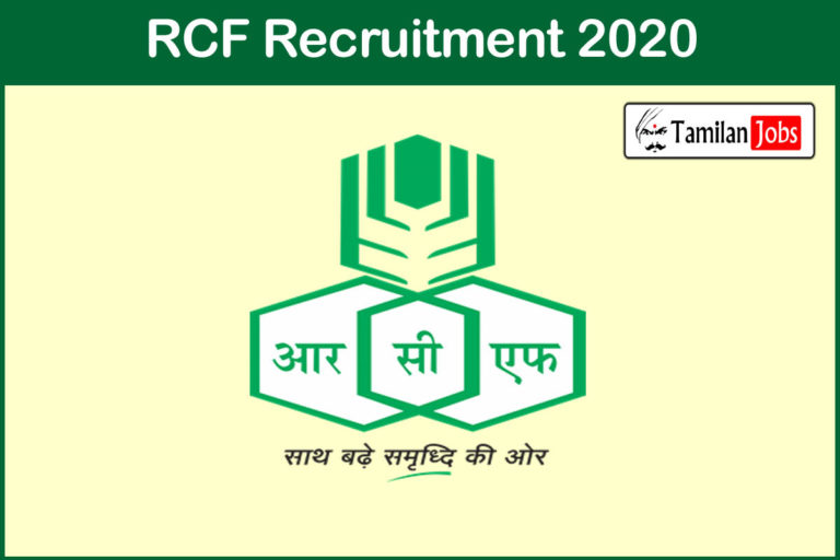 RCF Recruitment 2020