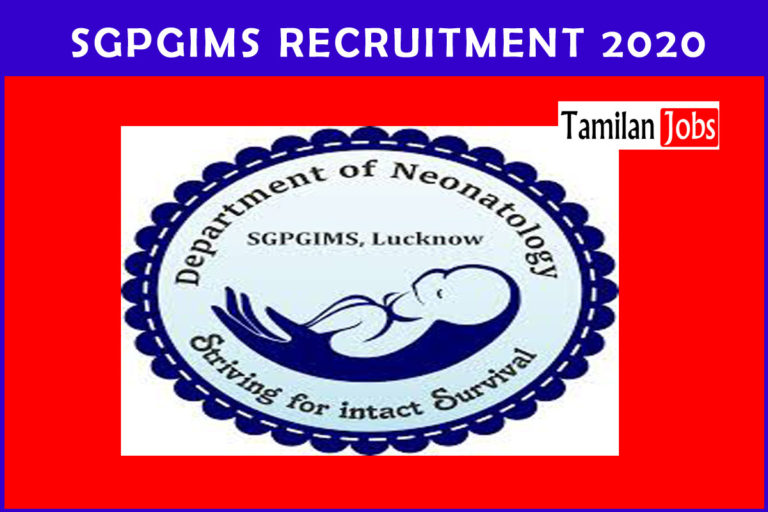 SGPGIMS Recruitment 2020