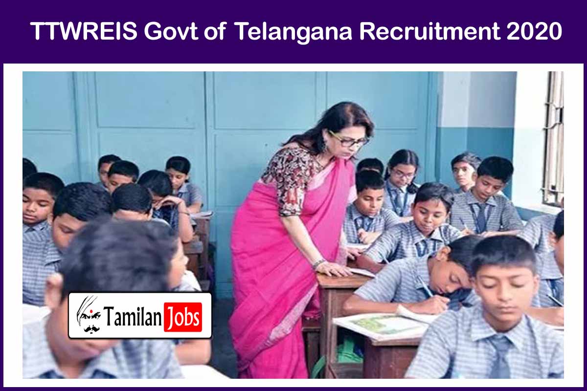 TTWREIS Recruitment 2020