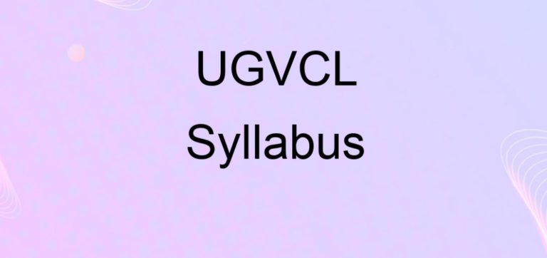 UGVCL Assistant Health Officer Syllabus 2020