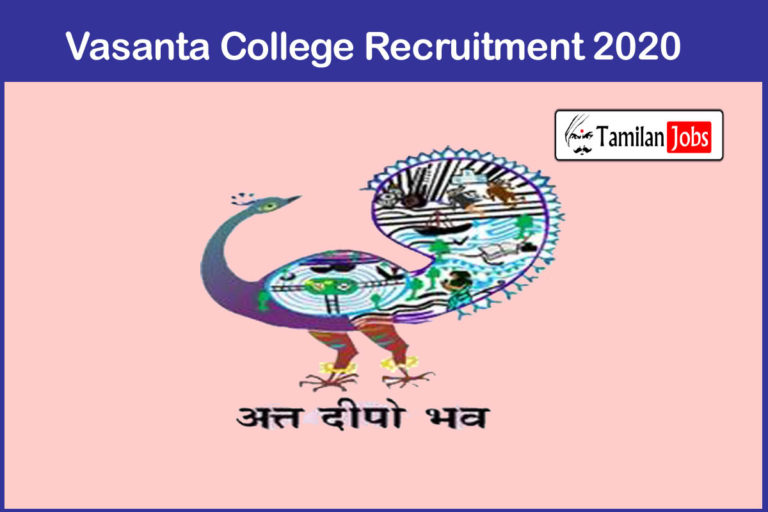 Vasanta College Recruitment 2020