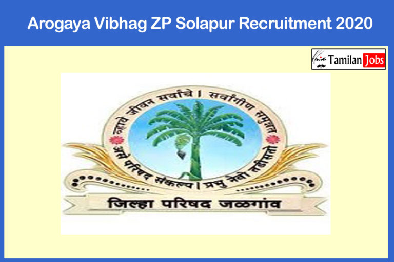 Arogaya Vibhag ZP Solapur Recruitment 2020 Out – Apply 3824 Medical Officer&Other Jobs