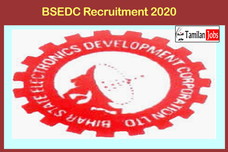BSEDC Recruitment 2020 Out – Apply For GM Jobs