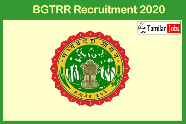 BGTRR Recruitment 2020 Out – Apply 38 Medical Officer Jobs
