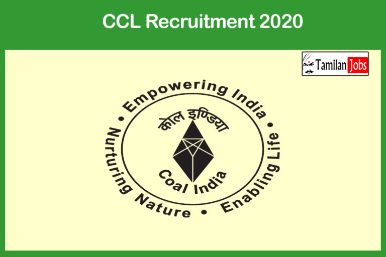 CCL Recruitment 2020