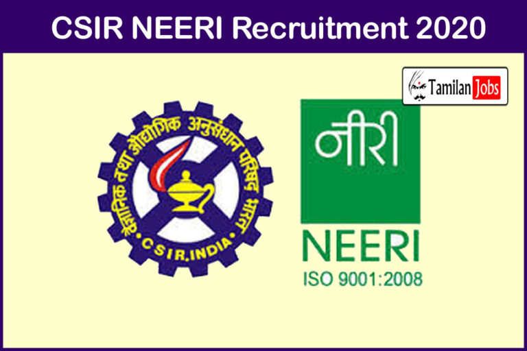 CSIR NEERI Recruitment 2020