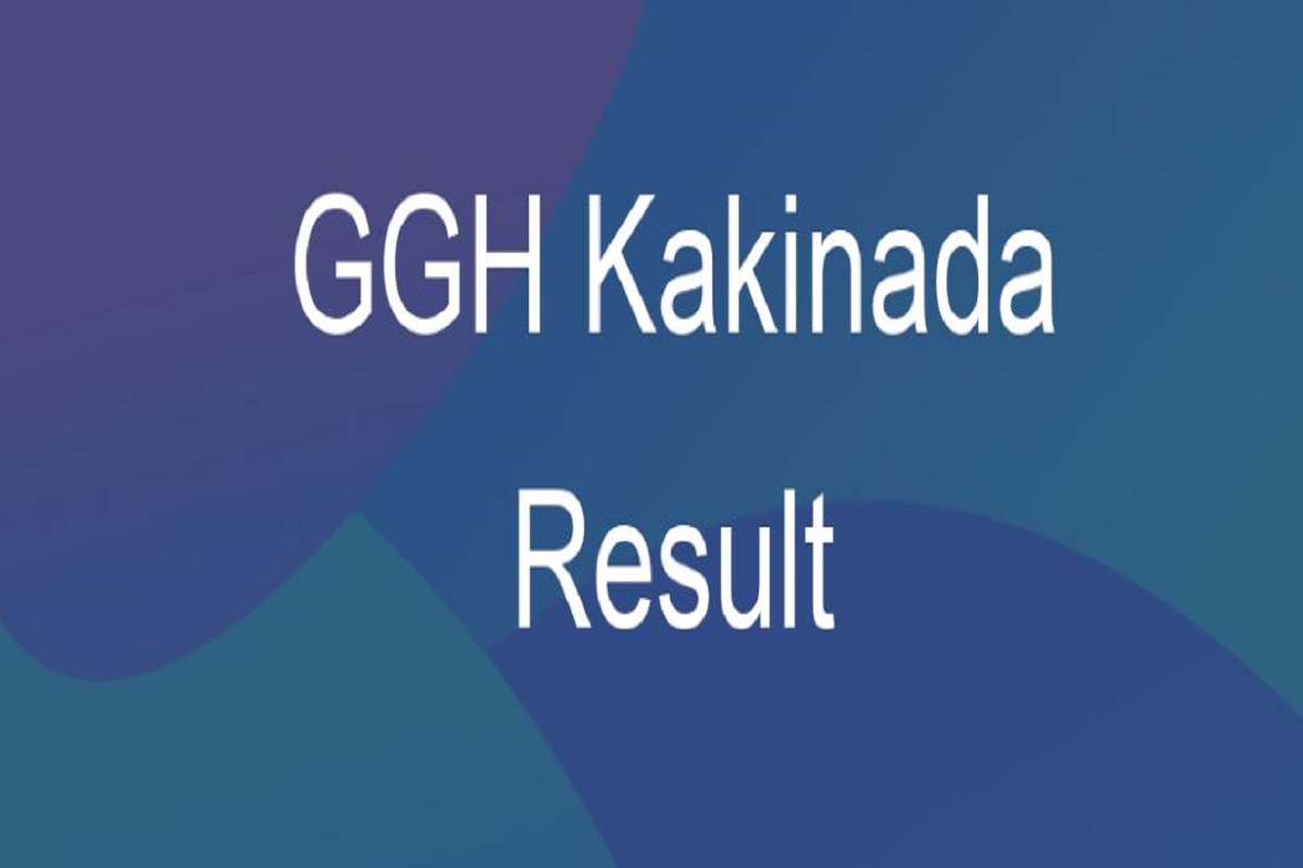 GGH Kakinada Staff Nurse Result 2020