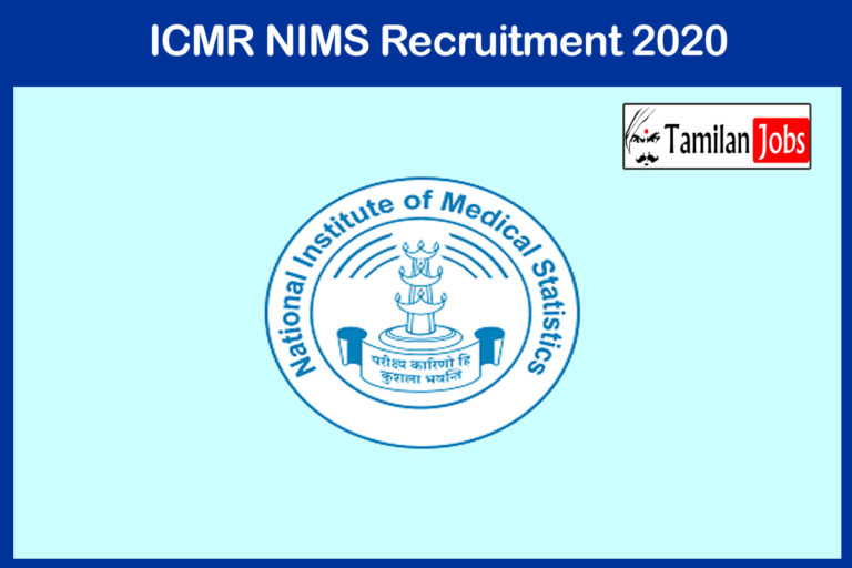 ICMR NIMS Recruitment 2020 Out – Apply For Project Officer Jobs