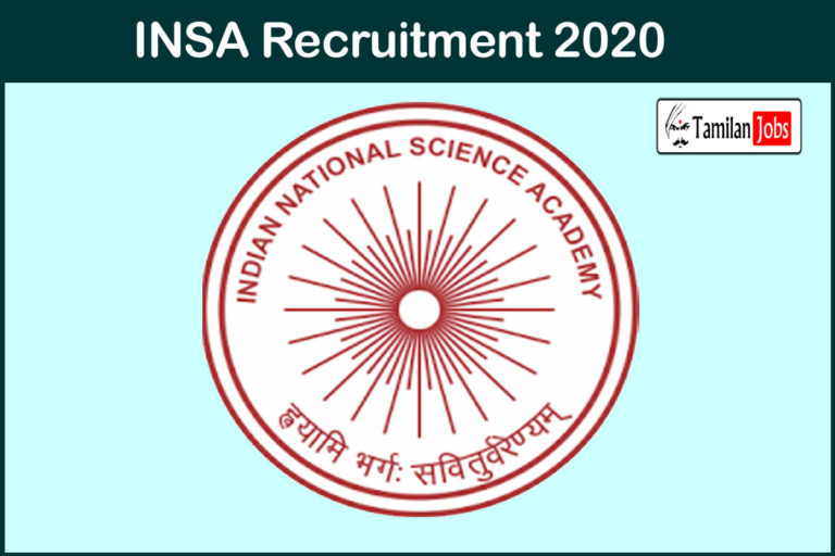 INSA Recruitment 2020