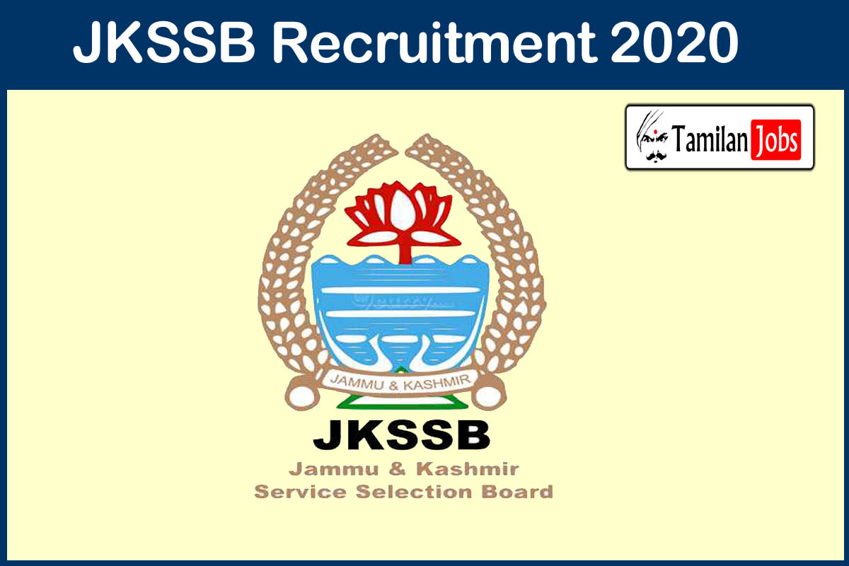 JKSSB Recruitment 2020