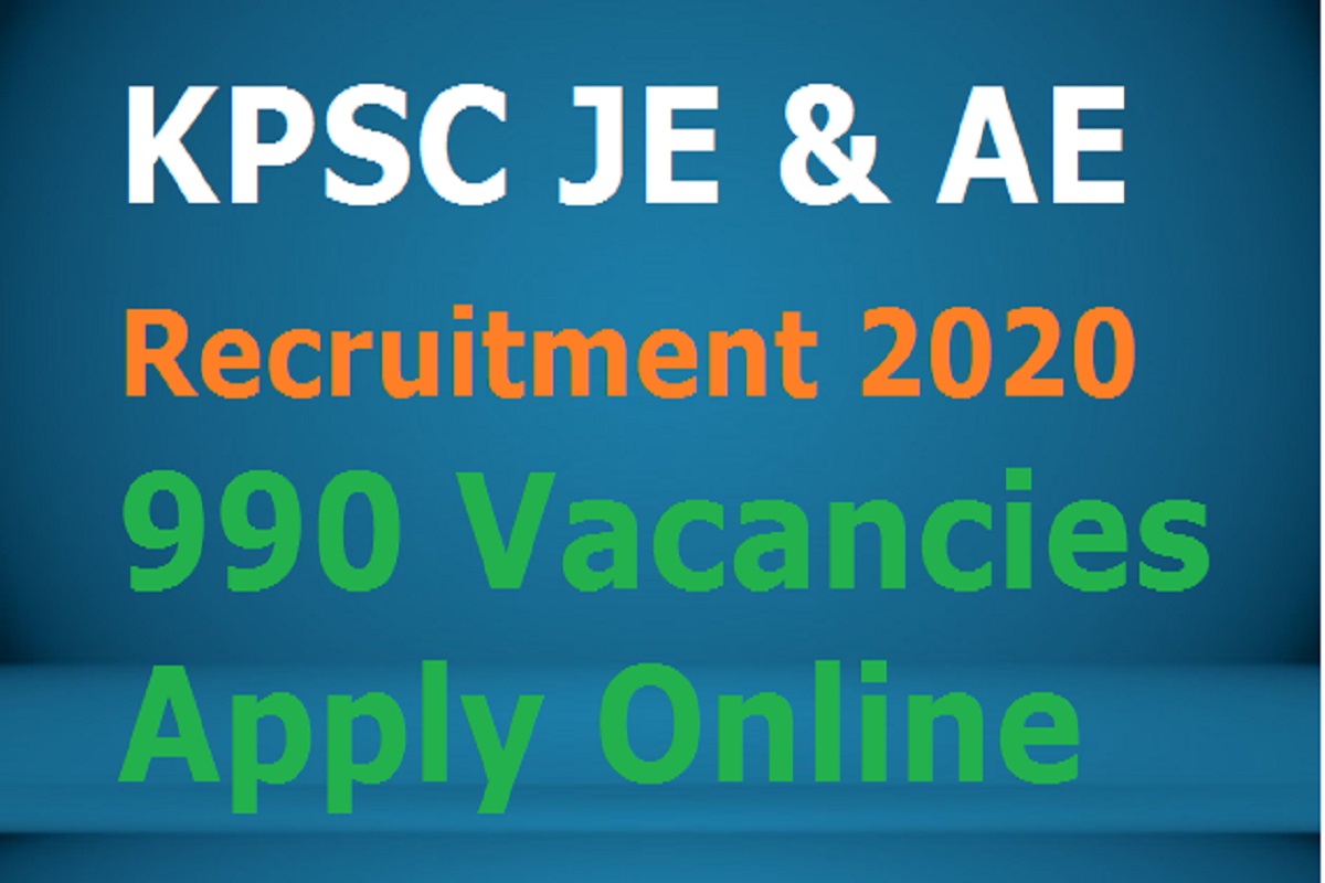 KPSC JE, AE Recruitment 2020