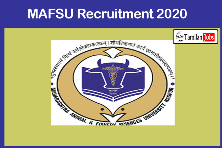 MAFSU Recruitment 2020 Out – Apply 10 Research Associate & SRF  Jobs