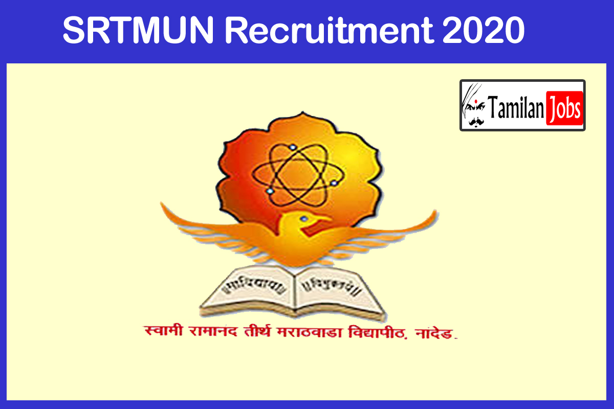 Srtmun Recruitment 2020 Out - Apply 94 Assistant Professor Jobs