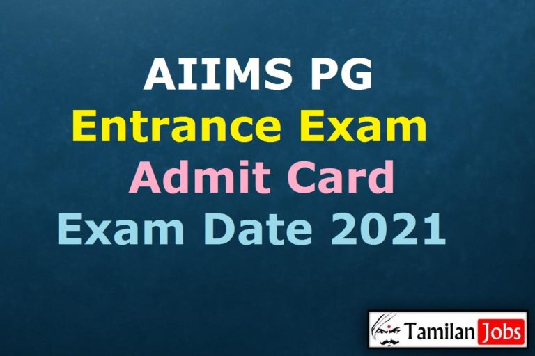 AIIMS PG Admit Card 2021