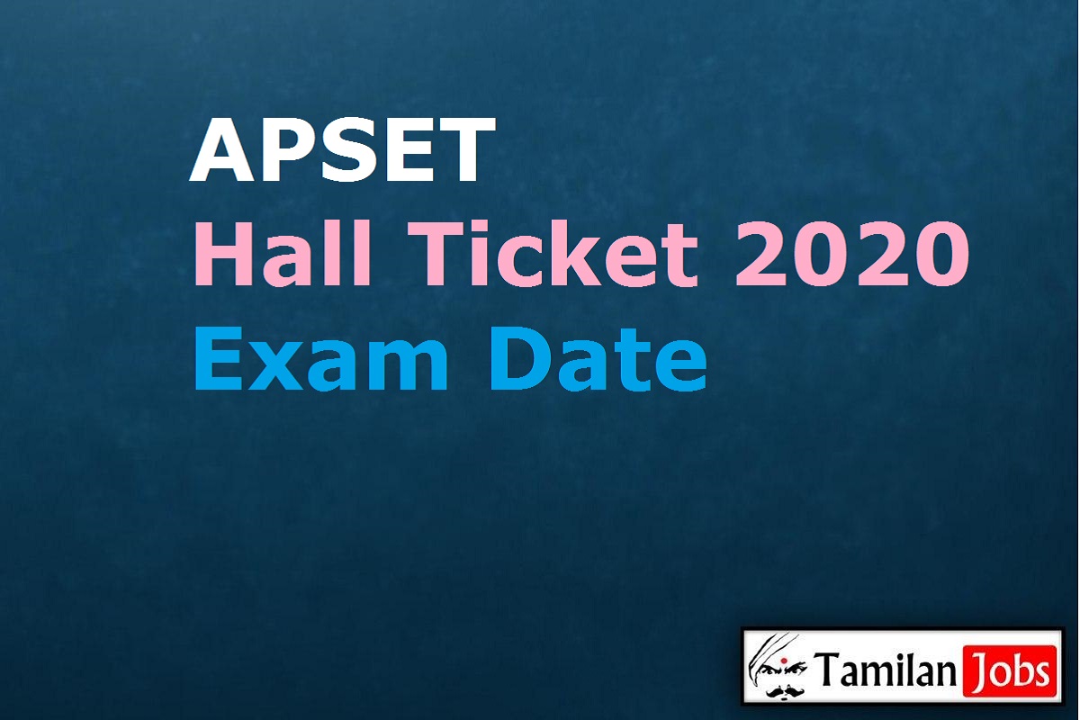 Apset Hall Ticket 2020