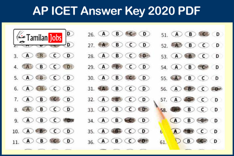 AP ICET Answer Key 2020 PDF