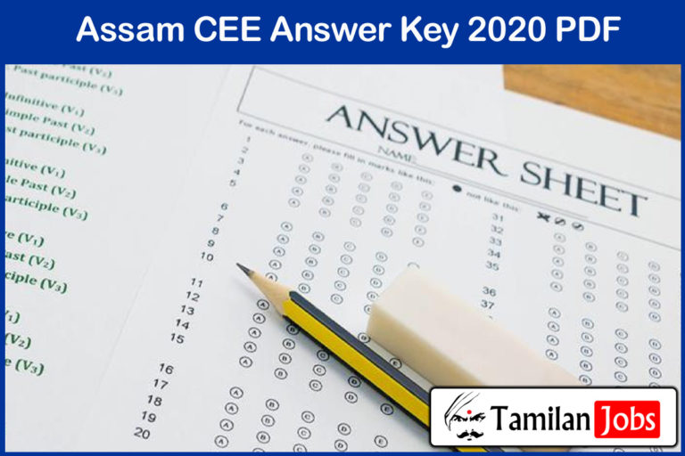 Assam CEE Answer Key 2020 PDF