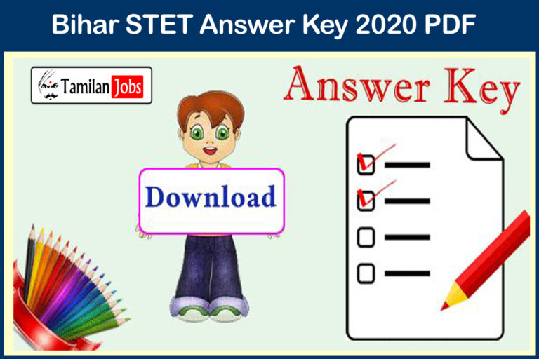 Bihar STET Answer Key 2020 PDF