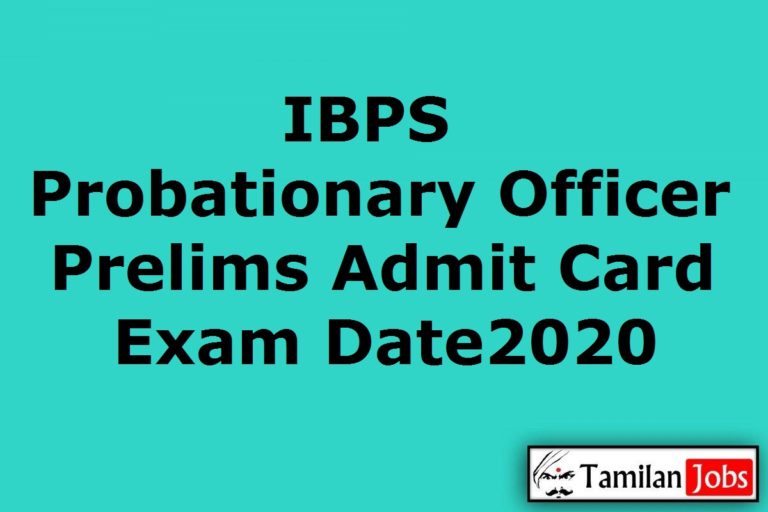 IBPS PO Prelims Admit Card 2020