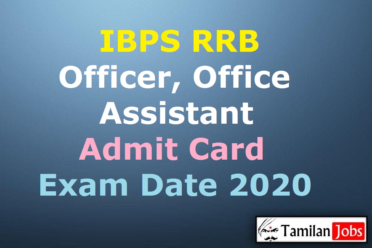 IBPS RRB Officer Admit Card 2020