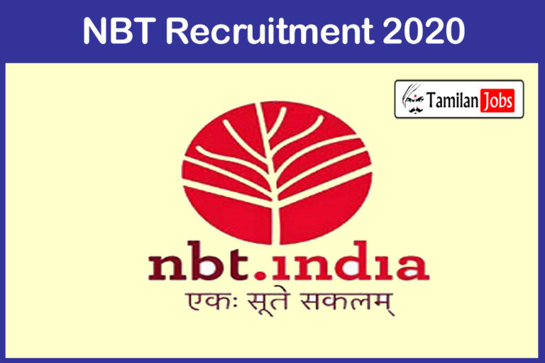 NBT Delhi Recruitment 2020