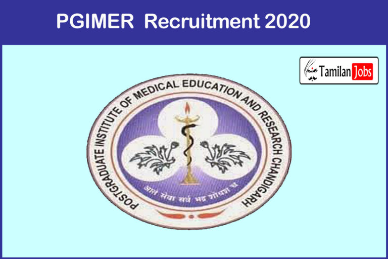 PGIMER Recruitment 2020