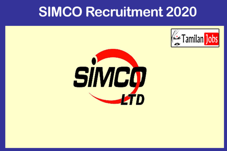 SIMCO Recruitment 2020