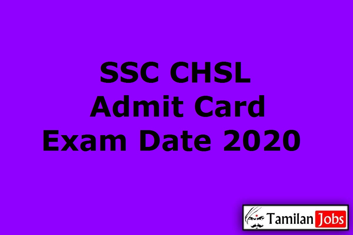 SSC CHSL Admit Card 2020