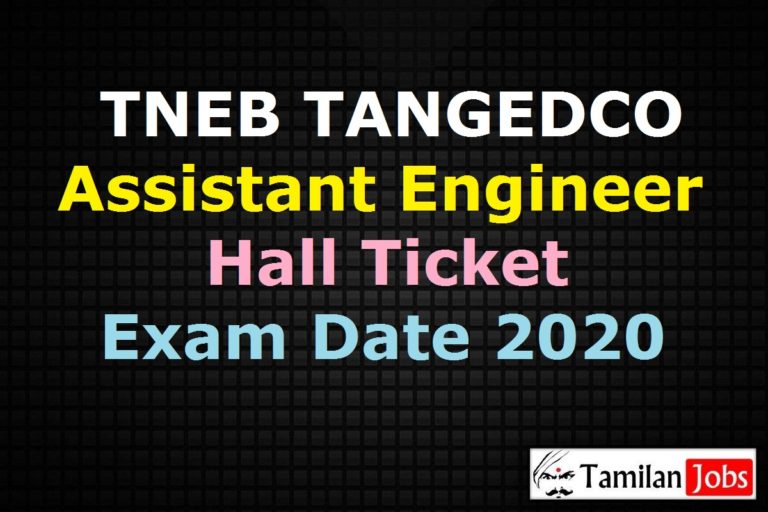 TNEB TANGEDCO AE Hall Ticket 2020