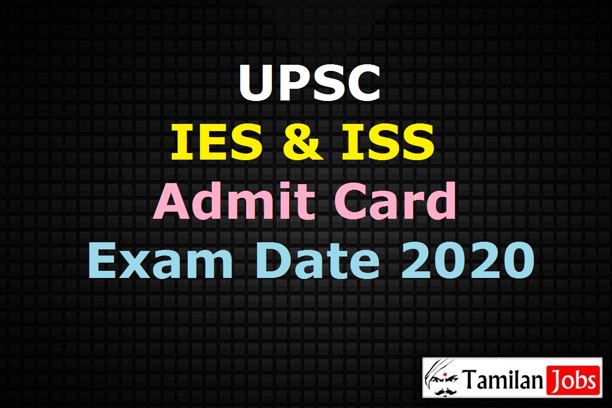 Upsc Ies Iss Admit Card 2020