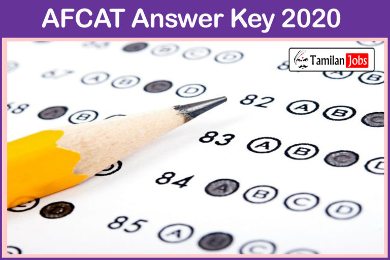 AFCAT Answer Key 2020