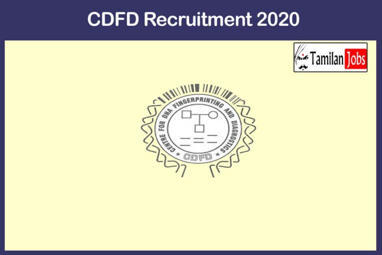 CDFD Recruitment 2020