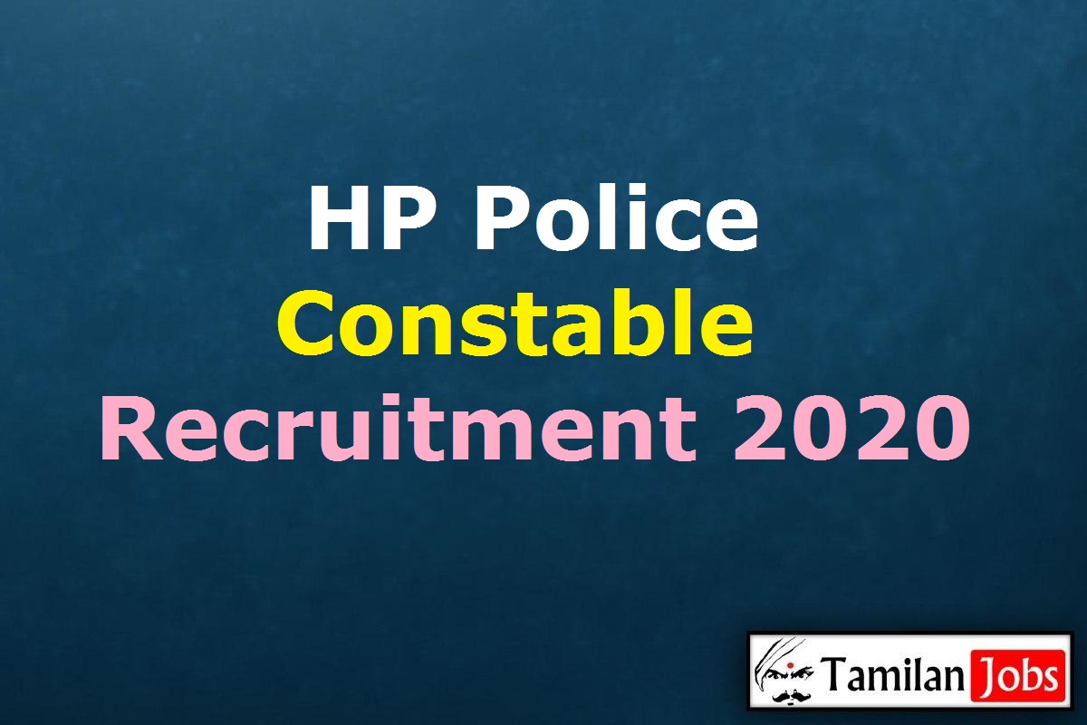 HP Police Constable Recruitment 2020