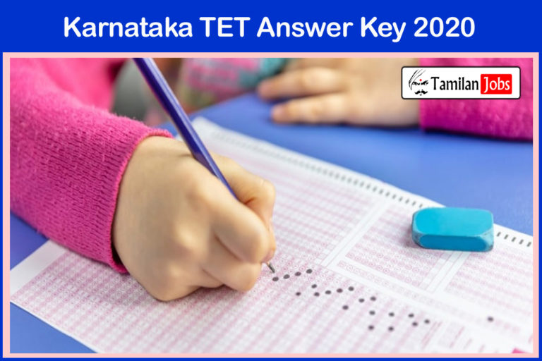 Karnataka TET Answer Key 2020