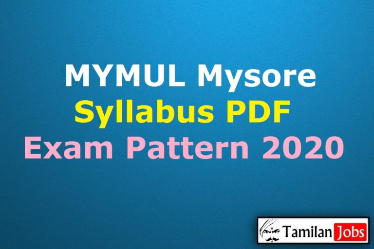 MYMUL Mysore Syllabus 2020