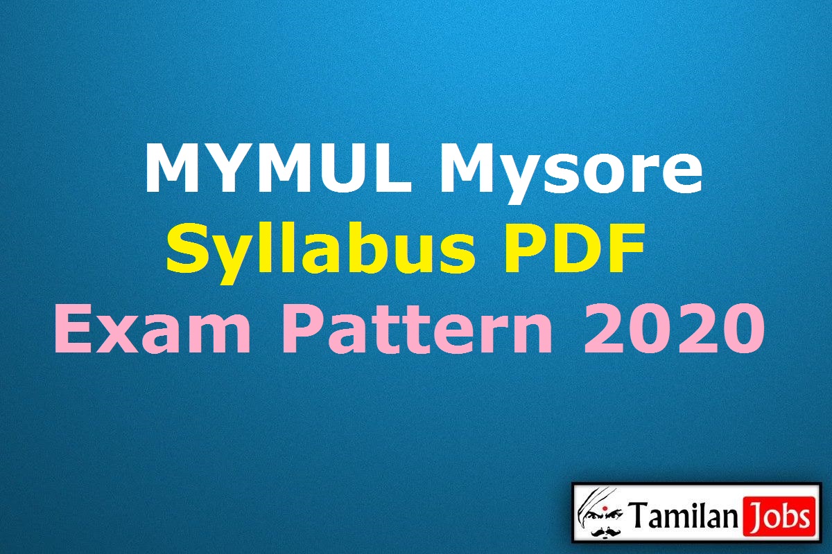 MYMUL Mysore Syllabus 2020