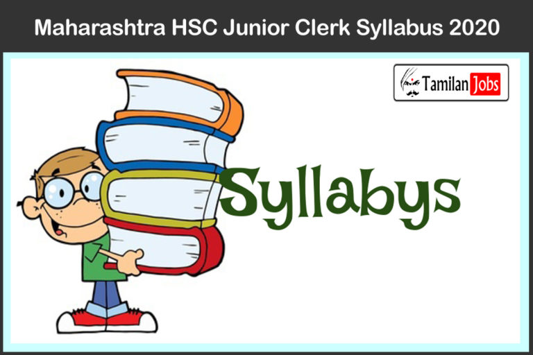 Maharashtra HSC Junior Clerk Syllabus 2020