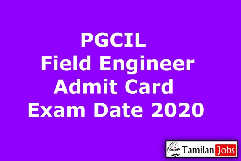 PGCIL Field Engineer Admit Card 2020