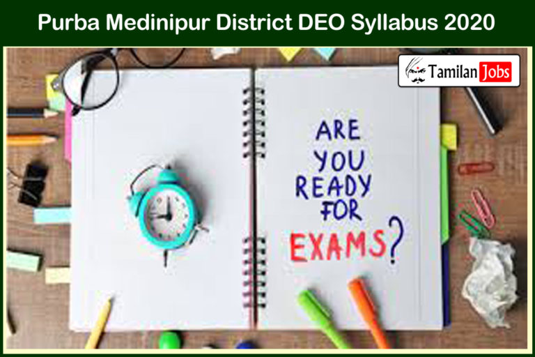 Purba Medinipur District DEO Syllabus 2020