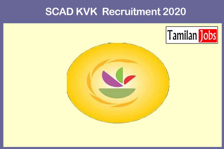 SCAD KVK Recruitment 2020