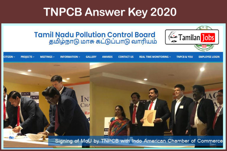 TNPCB Answer Key 2020