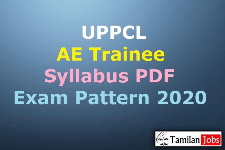 UPPCL Assistant Engineer Trainee Syllabus 2020