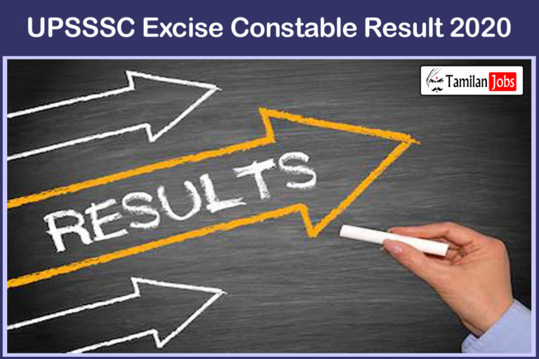 UPSSSC Excise Constable Result 2020