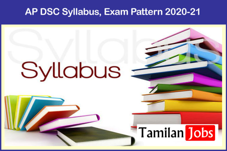 AP DSC Syllabus, Exam Pattern 2020-21