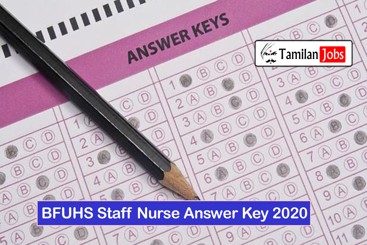 Bfuhs Staff Nurse Answer Key 2020
