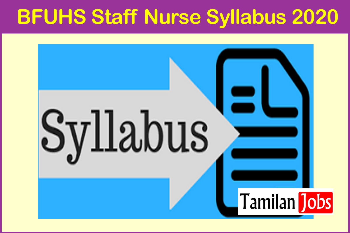 BFUHS Staff Nurse Syllabus 2020 