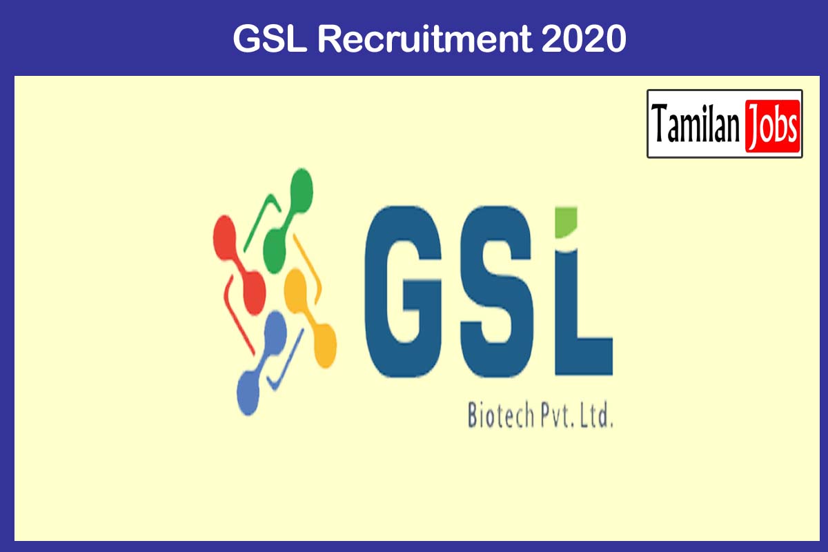 GSL Recruitment 2020 222