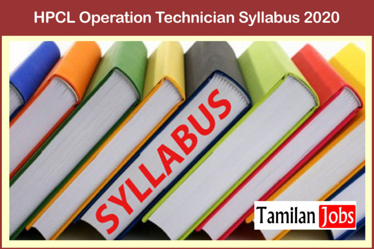 HPCL Operation Technician Syllabus 2020