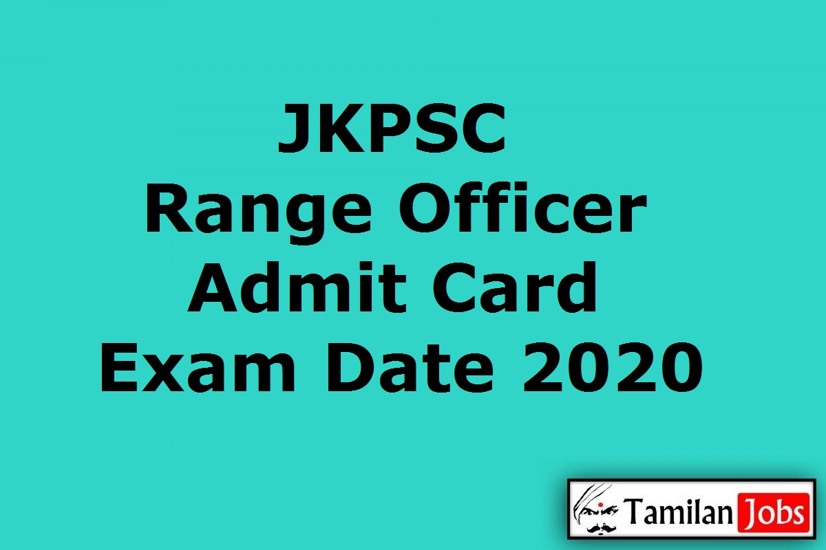 JKPSC Range Officer Admit Card 2020